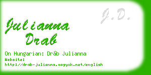 julianna drab business card